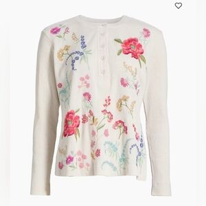 NWT Johnny Was Mayra Thermal Henley Top - M